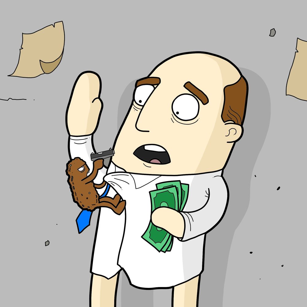 Dilerium holds him up for his cash
