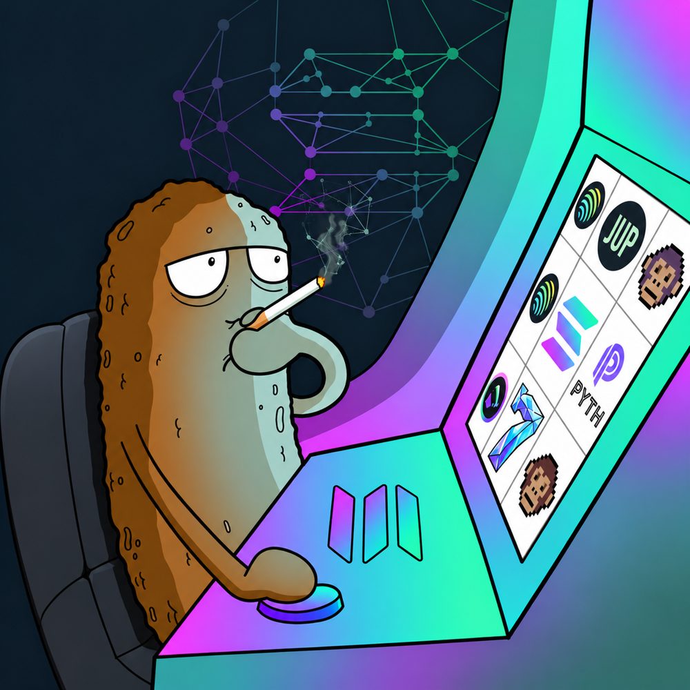 Dilerium smoking at a Solana slot machine